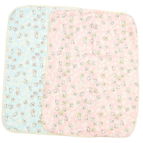 YARNOW 2st Hamster-PIPI-pad Wiederverwendbar Pads Durchnässt Tür Hamsterkäfig Unterlage Schermaschinen Bildschirm Hund Frettchen Tiere Hasenkäfig Wurf Polyester Faser Plus TPU Wasserdicht von YARNOW