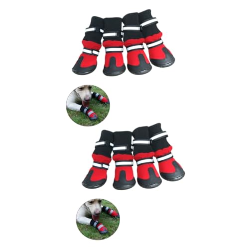 YARNOW 2st Haustierschuhe Hundestiefel Welpe wasserdichte Hundeschuhe Atmungsaktive Hundeschuhe Schneeschuhe Für Haustiere Pfotenstiefel Für Hunde Mittlere Bis Große Hunde Hund Katze von YARNOW