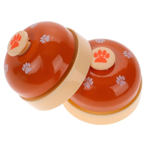 YARNOW 2st Hundetrainingsglocke Haustier Hund Türklingel Glocke Für Hundefutter Interaktives Spielzeug Für Hunde Welpenglocken Für Futter Pet-Presse-Glocken Hundeglocke Metall Kunststoff von YARNOW