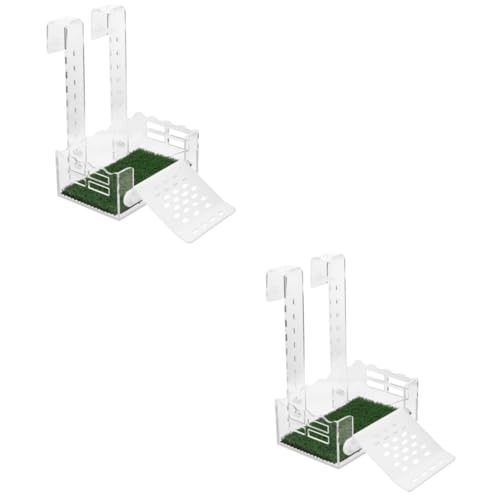 YARNOW 2st Schildkröte Sonnenuntergang Schildkröten-ruheterrasse Plattform Zum Sonnenbaden Für Schildkröten Schildkrötenrampe Für Terrarium Zubehör Für Schildkrötenpanzer Acryl von YARNOW