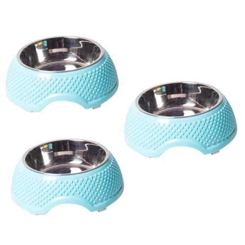 YARNOW 3 STK Hundefutter Cosaquin-Hunde Fischkescher für großes Aquarium Futternapf für Haustiere Hundenapf pet Supplies Easy putz Futterautomat für Haustiere Futternapf für Hunde Blue von YARNOW