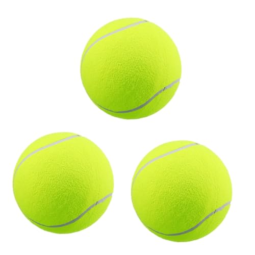 YARNOW 3 Stück Haustier Tennisball Leichter Aufblasbarer Ball Lustiger Tennisball Sport Party Dekorationen Welpen Zahnen Kauspielzeug Hund Kauspielzeug Aufblasbarer Riesen von YARNOW