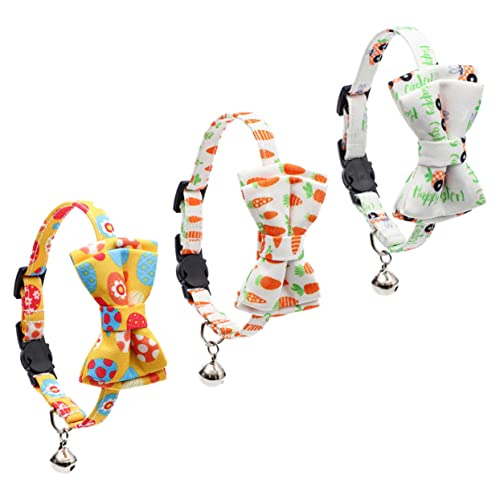 YARNOW 3 Stück Haustierhalsband Hase Hundehalsband Hundehalsband Katzenfliege Welpenfliegenhalsband Katzenhalsband Mit Glöckchen Kleines Welpenhalsband Welpen Outfits von YARNOW