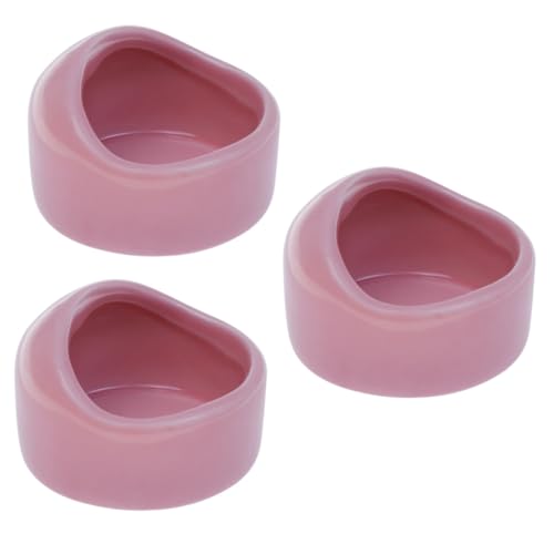 YARNOW 3 Stück Keramik Hamsternapf Futter Schüssel Kauspielfest Kompakt für Hamster Rennmäuse Kleine Haustiere Rosa YARNOW 3 Stück Keramik Hamsternapf Futter Schüssel Kauspielfest Kompakt für Hamster Rennmäuse Kleine Haustiere Rosa von YARNOW