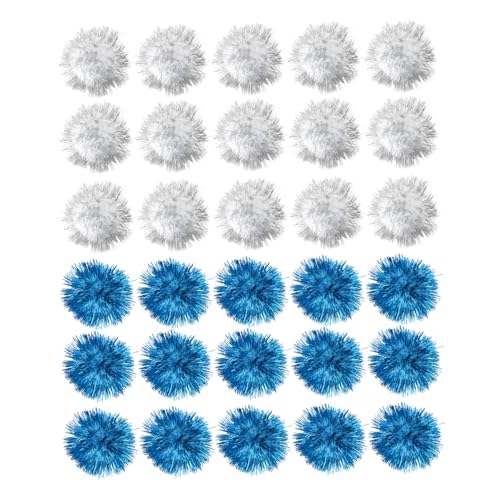 YARNOW 30st Hundebälle Glitzerkugeln Für Katzen Glitzer-poms Funkeln Bälle Glitzernde Spielzeugbälle Katzenbälle Glitzerkugel Als Katzenspielzeug Crinkle-bälle Für Katzen Welpenspielzeug von YARNOW