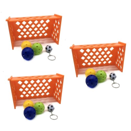 YARNOW 3St Vogel-Fußball-Spielzeug Spielzeuge Fußballspielzeug für Vögel Löwe Hundekostüm Aquarium Bildschirm Desktop-Spielzeug Papagei Trainingsfußball Fußball für Vögel Mini von YARNOW