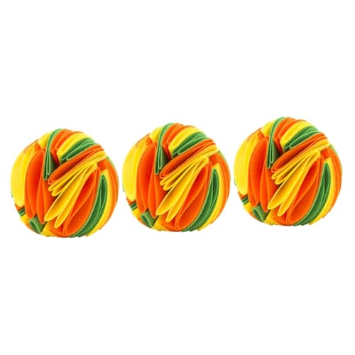 YARNOW 3St Hundeschnüffelball hundefutterspender Kätzchen Spielzeug Dog chew Toy hundekauspielzeuge Haustier Katzenfutterspender Schleifspielzeug für Hunde Spielzeug für Hundezähne Puzzle von YARNOW