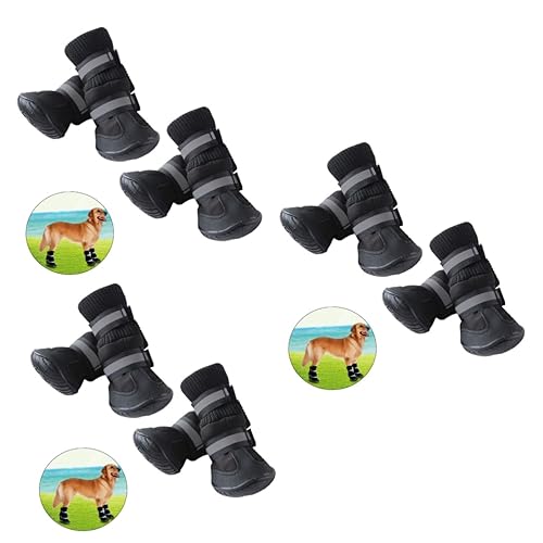 YARNOW 3St Hundeschuhe Haustierartikel Hundestiefel Haustiersachen Klassische Schuhe Haustierzubehör Hunde Schuhe Dog Shoes Haustierschuhe Schuhe für Hunde Samojede Schneestiefel von YARNOW