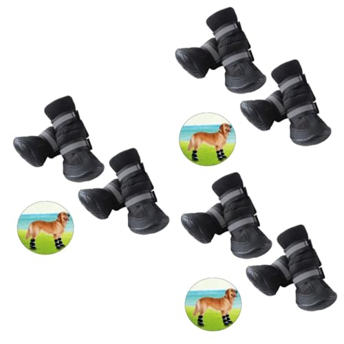 YARNOW 3St Hundestiefel Schuhe Haustiersachen Schutz Haustierartikel Haustierzubehör Weihnachtsstiefel hundepfoten Dog Shoes hundeschuh Stiefel für Hunde Langer Lauf Schneestiefel von YARNOW