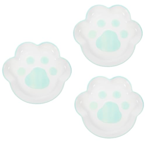 YARNOW 3St Katzenklauenschale aus Keramik Katzennäpfe für Futter und Wasser Katzenteller Katzenbrunnen pet Water Bowl pet Food Container Futternäpfe für Katzen Wassernapf für Katzen von YARNOW