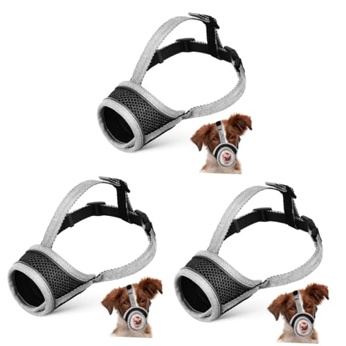 YARNOW 3St Maulkorb für Haustiere für Hunde Maulkorb für Welpen Kaukorb für Hunde gurtstopper gurtschutz Hunde maulkorb Hundemaulkorb atmungsaktive Korbmaulkörbe Polyester von YARNOW