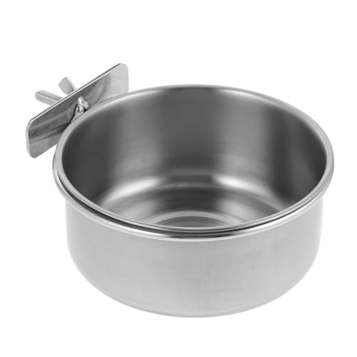 YARNOW 3St Wassernapf für Tierfutter Nymphensittichfutter Hundenapf aus Edelstahl Welpennäpfe Vogel Fütterer Coop-Becher aus Edelstahl Coop-Tasse Metall hundefutternapf hängende Schale von YARNOW