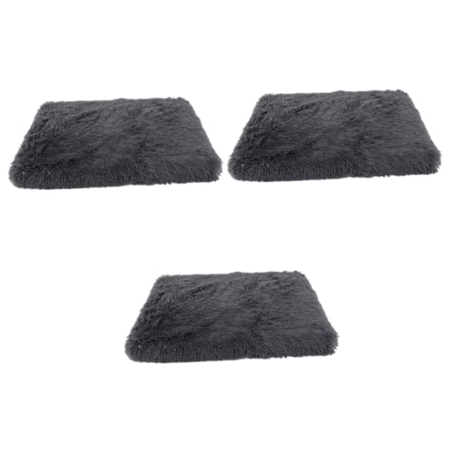 YARNOW 3St kleine Hunde Matte katzenbett Animal Polster ausziehcouch sofafüsse Hunde Sofa Plüsch Hundebetten Hundeschlafbett Bequeme Haustiermatte Schlafbett für Katzen Tuch Dark Grey von YARNOW