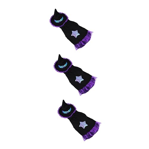 YARNOW 3st Halloween-kostüm Für Haustiere Hunde Spinnenkostüm Hunde-Halloween-Hoodie Hundehalloween-Hoodies Lustiger Hundeanzug Lustiges Hundekostüm Violett Hündchen Baumwolle Weihnachten von YARNOW