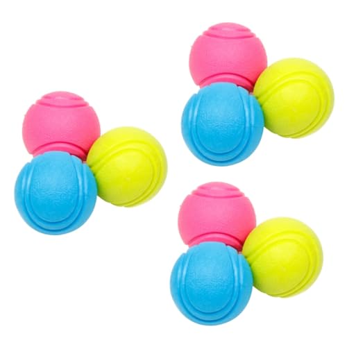 YARNOW 3st Haustier-Tennisball Zum Kauen Mittelgroßes Hundespielzeug Kaubälle Für Hunde Kleines Welpenspielzeug Jugueten Kleine Hundespielzeuge Kauspielzeug Interaktives Hundespielzeug von YARNOW