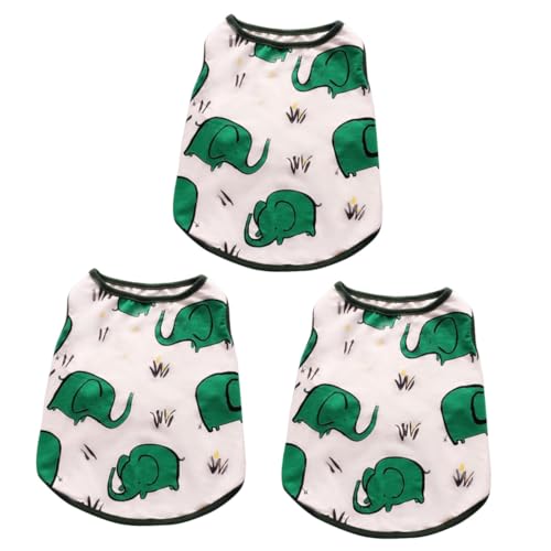 YARNOW 3St Haustierweste Hundekleidung Hemden für Katzen Hunde-t-Shirt hundetüten kotbeutel hundekotbeutel Dog Toy Muskelshirt laufweste Hundeweste Haustier-Baumwollweste Fetter Hund Weiß von YARNOW