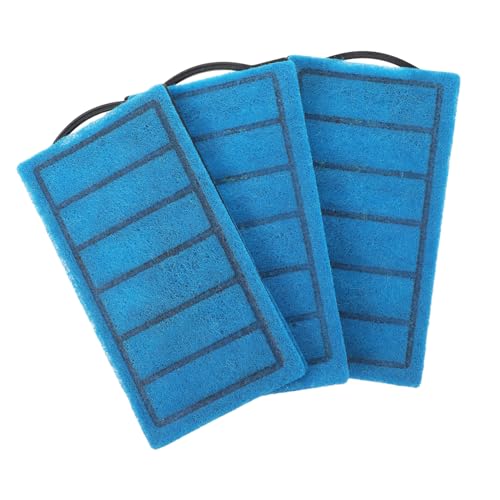 YARNOW 3st Karbonplatte Für Aquariumfilter Luft Pumpe Fisch Tank Teich Schwamm Abdeckung Pad Filtration Schwamm Filter Versorgung Mit Aquarien Abdeckfilter Schwammabdeckung Blue von YARNOW