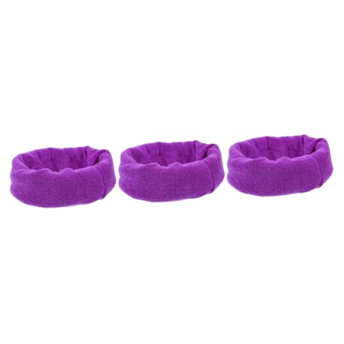 YARNOW 3st Ohrenschützer Für Katzen- Und Hundepflege Ohrenschutz Für Hunde Hund Ohrstöpsel Welpen Pads Bequemer Haustier-ohrenschützer Ohrenschützer Pflegen Käfige Flanell Violett von YARNOW