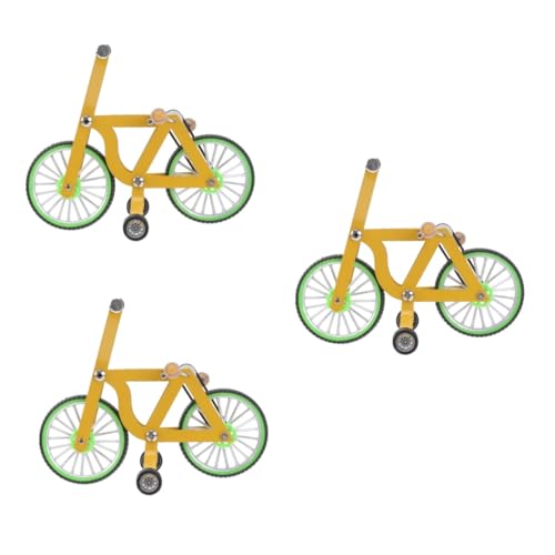 YARNOW 3st Papagei Fahrrad Vogelgeschirr Papageienfußspielzeug Papageien-intelligenzspielzeug Mini-Fahrrad Mini-Spielzeug Puzzle Lustig Haustier Vögel Langen Vogel Liefert Plastik von YARNOW