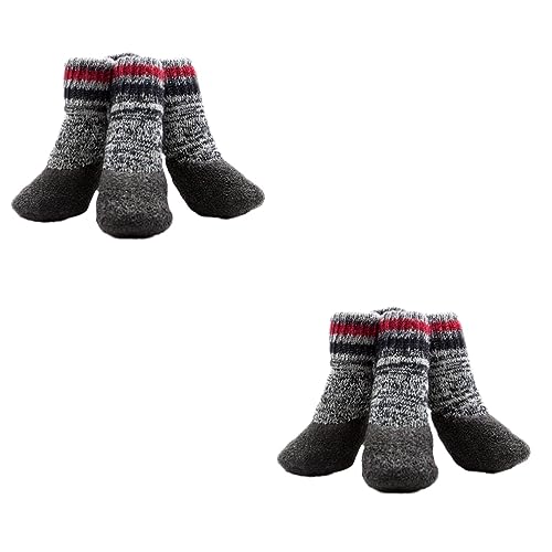 YARNOW 4 Paare Haustier Hund Socken pet paw pet Supplies rutschfeste hundestiefel Hamstertunnel und Röhren wasserdichte Socken rutschfeste Socken rutschfeste Hundesocken Haustiersocken von YARNOW