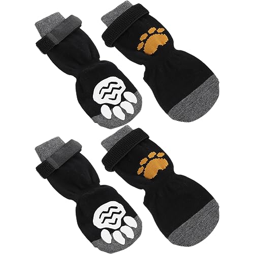 YARNOW 4 Stück Haustier Hund Socken Schuhe Für Hunde Welpenunterlagen Hundewindeln Weiblich Verhindern Strumpffüller Für Welpen Hundeschuhe Für Heißes Wetter Welpentrainingspads Baumwolle von YARNOW