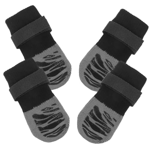 YARNOW 4 Stück Haustier Socken Krallen wasserdichte Socken Austauschbare Haustiersocken Kompakte Haustiersocken Tragbare Hundepfotenschützer Socken Für Hunde Schuhwerk rutschfest Nylon von YARNOW