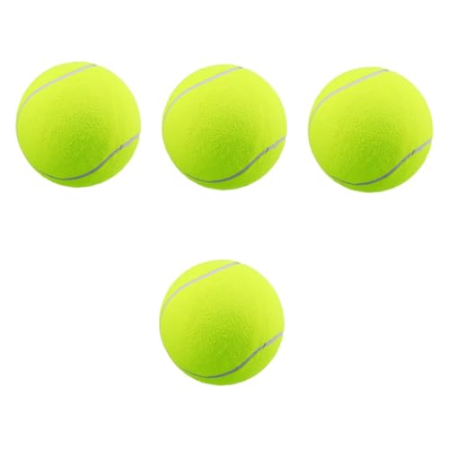 YARNOW 4 Stück Haustier Tennisball Haustierspielzeug Ball Zum Spielen Von Tennisball Dekorationen Hund Backenzahnspielzeug Lustiger Riesen Tennisball Haustier Kauspielzeug von YARNOW