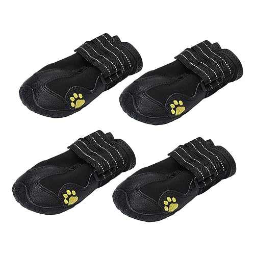 YARNOW 4 Stück Haustierschuhe Hundeschuhe Für Kleine Hunde wasserdichte Hundeschuhe Sommer Sohlen Hundestiefel Mit Weicher Sohle Anti-Sohle-hundeschuhe Tuch Kleiner Hund Schuhschutz von YARNOW