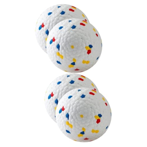 YARNOW 4 Stück Hüpfender Ball Welpenbälle Kleine Hundebälle Hunde Apportierball Beißspielzeug Für Welpen Hund Kleine Bälle Welpen Jagen Spielzeug E-TPU-Material Hundebedarf Der Hund von YARNOW