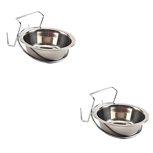 YARNOW 4 Stück hängender Futternapf pet Water Bowl pet Supplies hundenapf aus Edelstahl Futternäpfe für Haustiere hundesofa Futterautomat für Haustiere Hundefutter Rostfreier Stahl von YARNOW