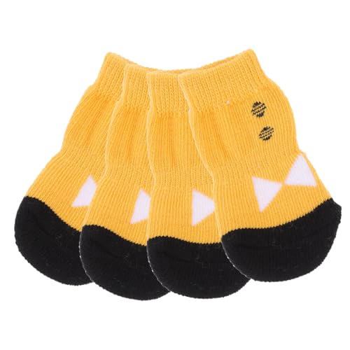 YARNOW 4 Stück Hundesocken Haustier Baumwollsocken Haustiersocken Hundesocken von YARNOW