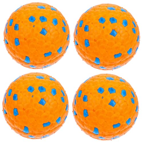 YARNOW 4 Stück Hundespielzeugball Haustiere Hundetrainingsspielzeug Interactive Dog Toys interaktiver hundeball Fußbälle Puzzle Apportierspielzeug für Hunde Kauball für Hunde kauen Tennis von YARNOW