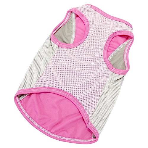 YARNOW 4 Stück Kühlweste für Haustiere Sommerbecken kleine hundekleidung Tanktops Kleider dekorative Hundebekleidung Kühlkleidung für Haustiere Kätzchen Shirt Kühlanzug Polyester Rosa von YARNOW