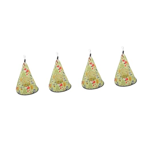 YARNOW 4 Stück Papagei Hängematte vogelhaus Bird House Bird Toys vogelkäfig Bird cage Kleiner Käfig für Vögel Vogelnest Hängematte Spielzeug Vögel Stoff Betthaus Vogel-Hängemattennetz von YARNOW