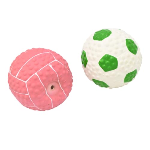 YARNOW 4 Stück Spielzeugball Spielzeug reinigen Welpe nagen interaktives Spielzeug knete Spielzeug Fußball-Puzzle Haustier Bälle für Hund Hundespielzeug Kleiner Hund Hündchen Plüschtier von YARNOW