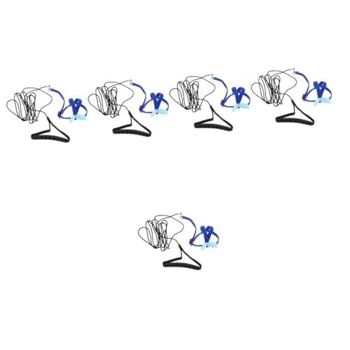 YARNOW 5 Sätze Papagei fliegendes Seil Papageienflugtraining Vogelgeschirr Sittich Zugvogelleine aussetzen Traktions-Papageienleine Wiederverwendbare Papageienleine Elastizität Zubehör von YARNOW
