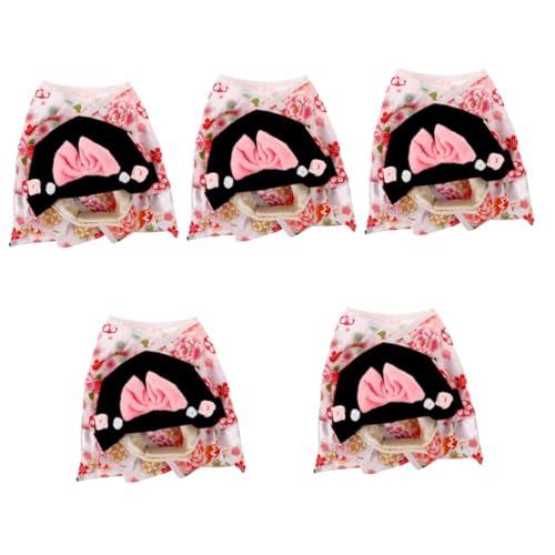 YARNOW 5 Sets Haustier Kimono Hübsches Hundekostüm Outfit Bezaubernde Haustierkleidung Hunde Kimono Zubehör Welpen Cosplay Kimono Haustier Kostüm Stilvolle Hundekleidung Kimono von YARNOW