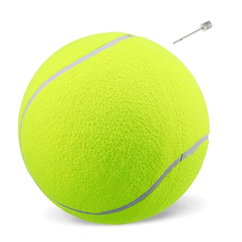 YARNOW 5 Stück 24 cm Tennisball Riesentennisball 95 Zoll Tennisball Haustierspielzeugball Outdoor Tennisball von YARNOW