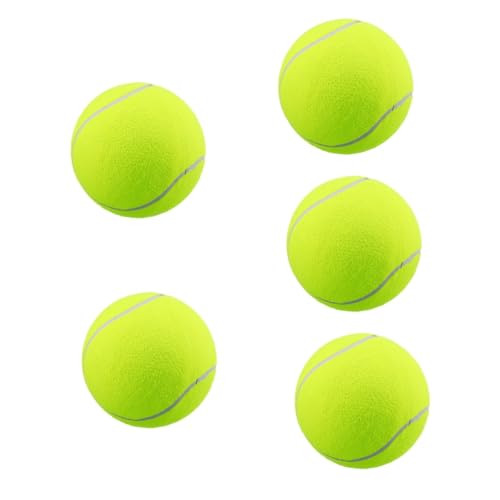 YARNOW 5 Stück Haustier Tennisball Hunde Kauspielzeug Haustier Spielzeugball Aufblasbares Haustier Kauspielzeug Aufblasbare Bälle Für Haustier Tennisball Dekorationen Haustier Ball von YARNOW