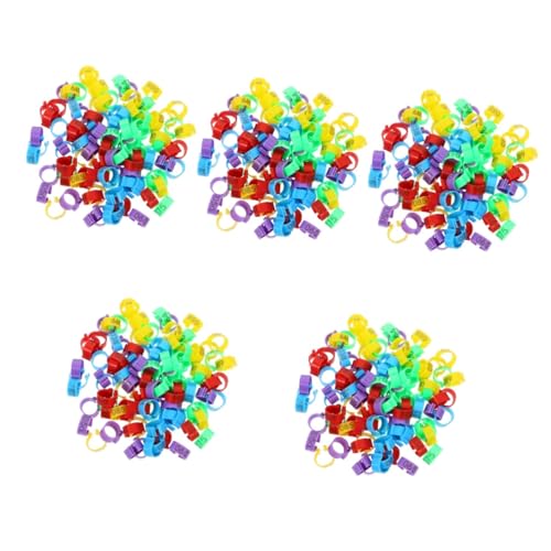 YARNOW 500 STK Henne-Tauben-Fußkettchen Taubenbänder erkennen Hähnchenschenkelbänder Vogelfußringe Taubenfuß-Tags Taubenfußring Tierfußring Vogelbeinbänder Ringe erkennen Abs von YARNOW