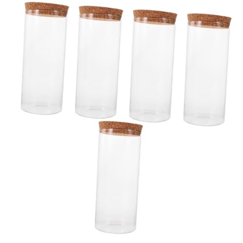 YARNOW 5St Moos-Mikrolandschaftsglasflasche bürodekoration raumdeko moos Terrarium doppelter Behälter Dachrinnen-Set für Schuppen einmachgläser transparente Flasche Pflanzenterrarium Kork von YARNOW