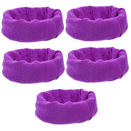 YARNOW 5St Ohrenschützer für Katzen- und Hundepflege Halter Stirnband ohrenpflege für Hunde hundekopfhörer Lärmschutz-Ohrenschützer für Hunde Ohrenschützer für Haustiere Flanell Violett von YARNOW