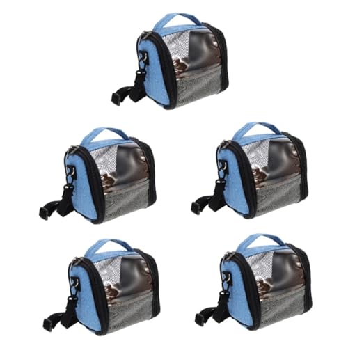 YARNOW 5St Papagei aus Tasche Spielzeug Papagei Reisezubehör Hasenrucksack Hasenspielzeug Vogel Reisen vogelkäfig Birdcage atmungsaktiver Vogelträger Tragetasche für Papageien Stoff Blue von YARNOW