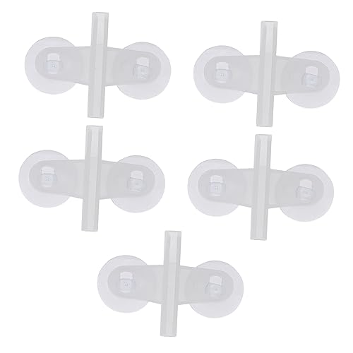 YARNOW 5St Aquarium Glas clip Aquarientrenner Aquarium Glasclip unterlegscheiben Saugnapf-Clips für Aquarien Premium Saugnapfclips Isolationsnetz Tauchlicht Plastikclip Abs von YARNOW