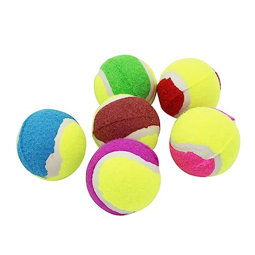 YARNOW 6 Pack Hundebälle interaktives Spielzeug Interactive Toys Spielzeug für Hunde Dog Toys Spielzeug für Haustiere Spielzeuge Bälle für Hunde Haustierbälle Bissfest Pet-Ball Gummiball von YARNOW