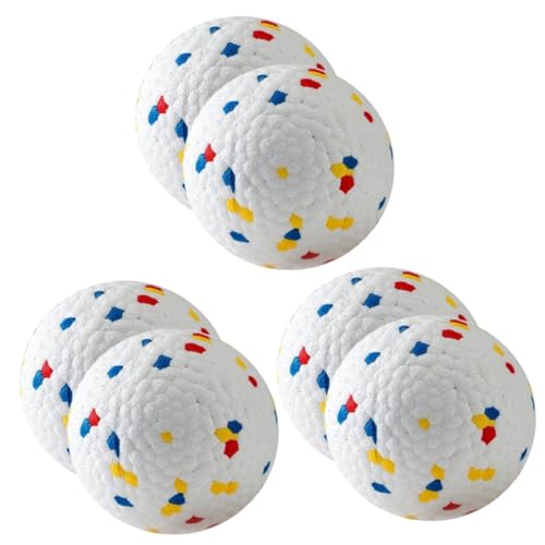 YARNOW 6 STK Hüpfender Ball Bälle für Hunde Aggressive Kauer interaktiver Hund Welpe interaktives Spielzeug Stress Balls Spielzeuge Beißball für Hunde Hundespielzeug elastisch Hundeball von YARNOW