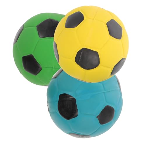 YARNOW 6 STK Wurfbälle kauen Lernspielzeug Fußballspielzeug interaktives Spielzeug Interactive Toys Rätsel Plüschtier Pet Molaren klingendes Spielzeug Trainingsball für Hunde Haustier von YARNOW