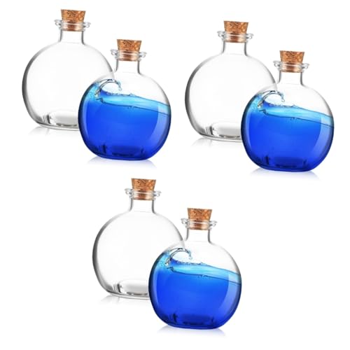 YARNOW 6 STK treibende Flasche vorratsbehälter Pflanzen Terrarium pflanzenkübl glaskuppel Pflanze Terrarium Glas Terrarienbehälter Glasterrarium Moos Handwerk Mikrolandschaft Terrarium von YARNOW