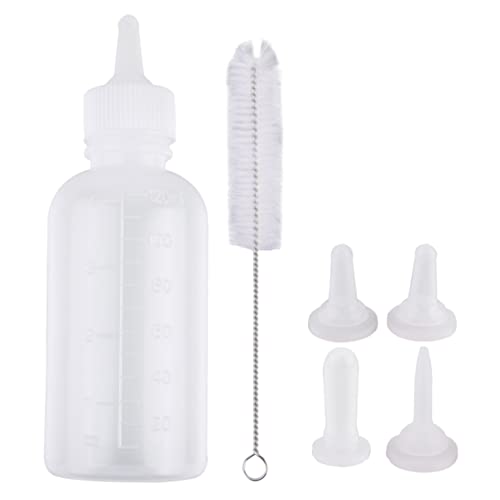 YARNOW 6 Teiliges Set Haustier Nahrungsflasche Fütterungsflasche Für Tiere Milchnahrungsflasche Inklusive Reinigungsbürste Für Haustierbedarf von YARNOW