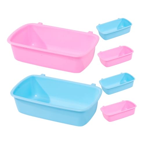 YARNOW 6st Futterbox Für Hamster Futterspender Kaninchen Wasserspender Für Katzen Hamster-leckereien Verschütteter Hundenapf Heu Meerschweinchen Wassernapf Liner Groß Fisch Verschütten Pp von YARNOW